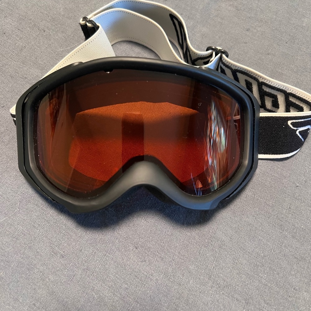 Kid’s Black and Orange Ski Goggles